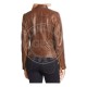 Women Custom Design Zipper Casual Fashion Leather Jacket